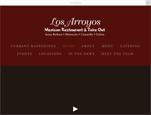 Tablet Screenshot of losarroyos.net